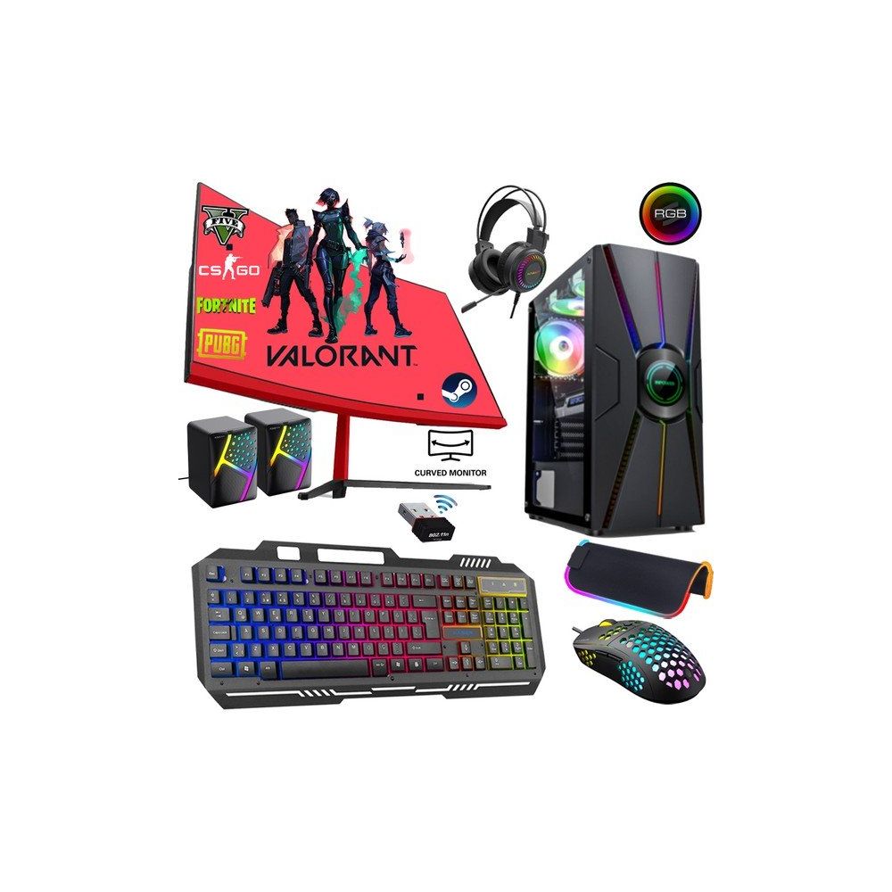 Xaser XSR217 i5-4440 16GB RAM 512GB SSD RX 550 FreeDOS 24 inç Monitör Oyun Bilgisayarı