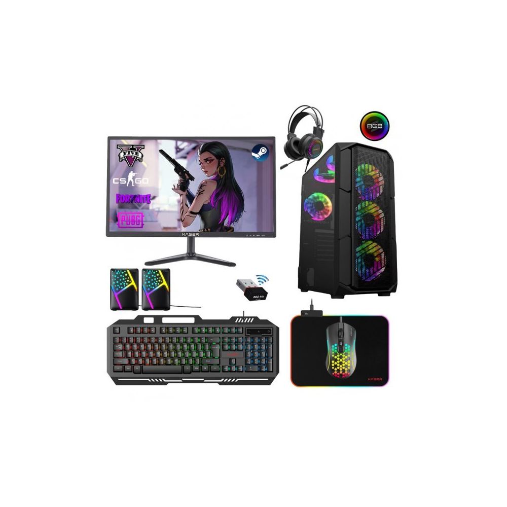 Xaser XSR225 i5-6400 16GB RAM 512GB SSD RX 550 FreeDOS 21.5 inç Monitör Oyun Bilgisayarı