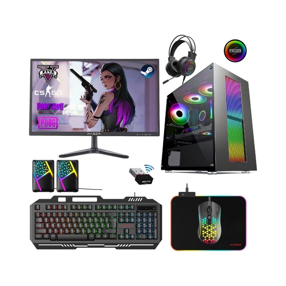 Xaser XSR294 i5-3470 16GB RAM 512GB SSD 4GB GT 730 FreeDOS 21.5 inç Monitör Oyun Bilgisayarı
