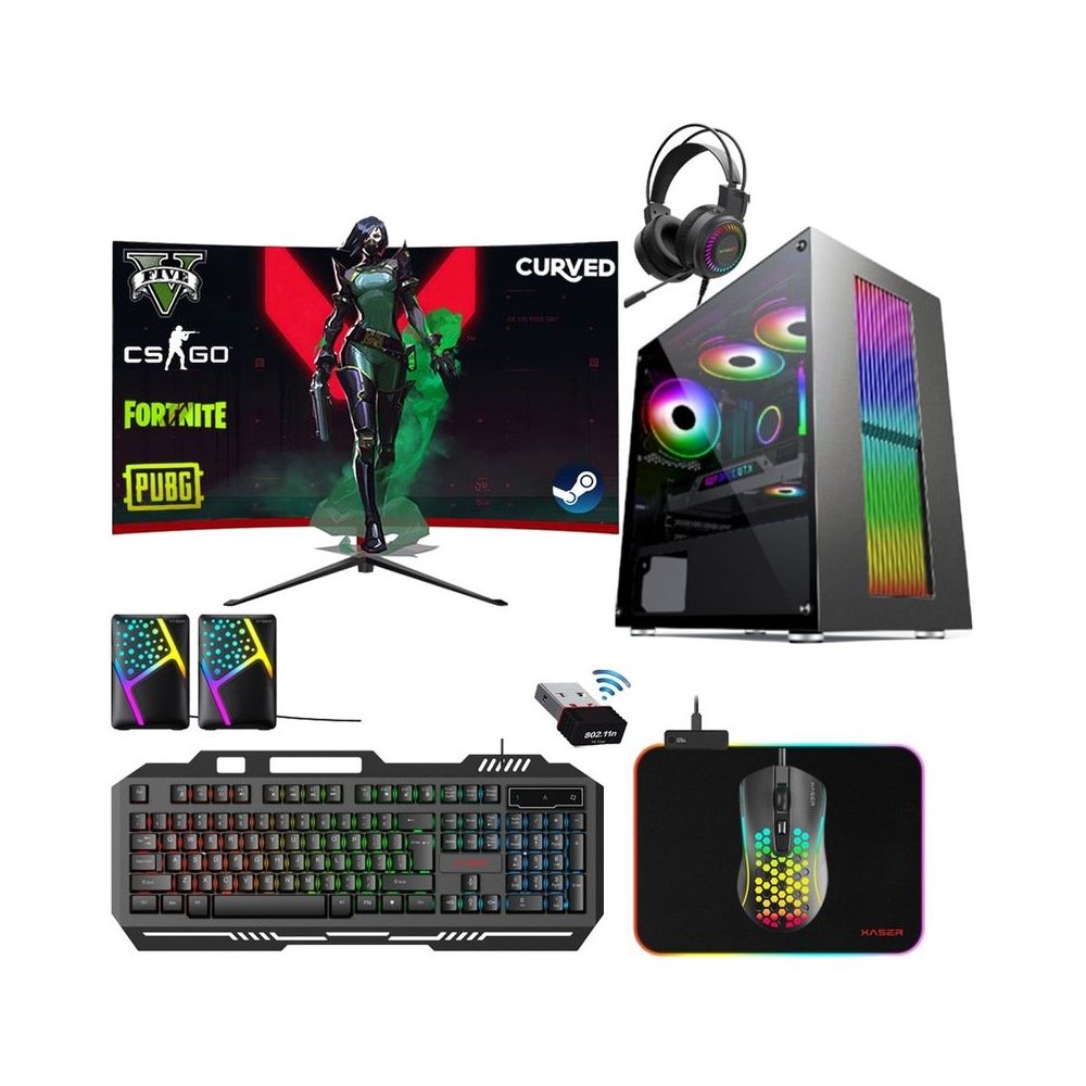 Xaser XSR295 i5-3470 8GB RAM 256GB SSD 4GB GT 730 FreeDOS 24 inç Monitör Oyun Bilgisayarı