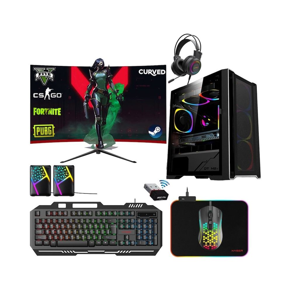 Xaser XSR307 i5-4440 16GB RAM 256GB SSD 4GB GT 730 FreeDOS 24 inç Monitör Oyun Bilgisayarı