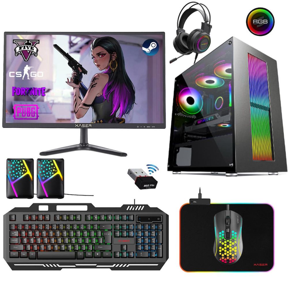 Xaser XSR346 i7-3770 8GB RAM 256GB SSD 4GB GT 730 FreeDOS 21.5 inç Monitör Oyun Bilgisayarı