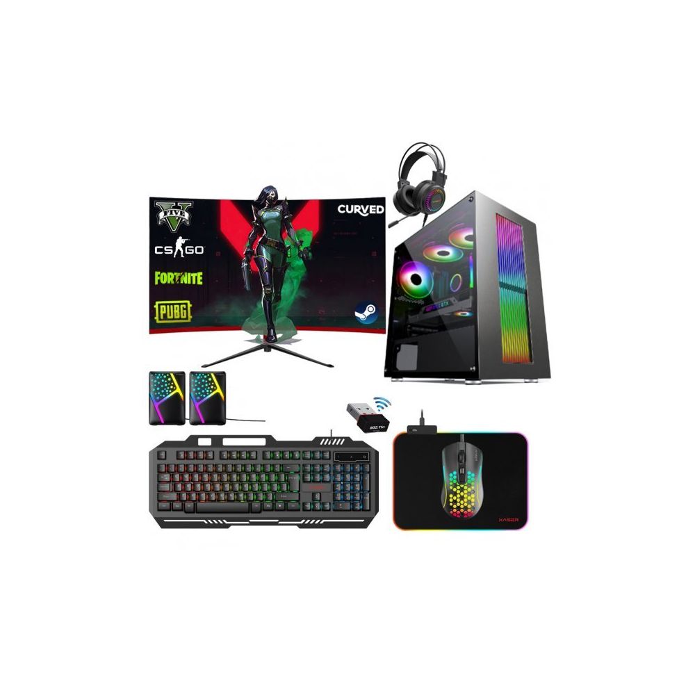 Xaser XSR350 i7-3770 16GB RAM 256GB SSD 4GB GT 730 FreeDOS 24 inç Monitör Oyun Bilgisayarı