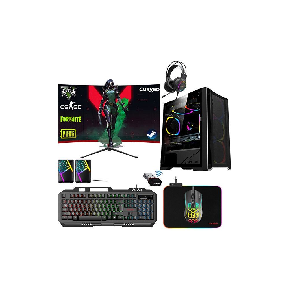Xaser XSR360 Intel Core i7 4770 16GB RAM DDR3 512GB SSD 4GB GT730 FreeDOS 24 inç Monitör Oyun Bilgisayarı