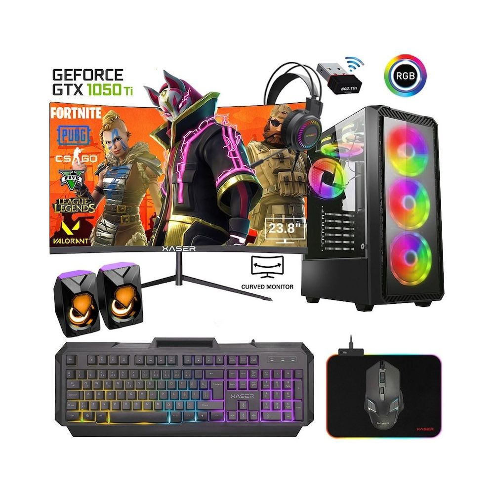 Xaser XSR539 i5-4440 16GB RAM 256GB SSD 4GB GTX 1050 Ti FreeDOS 24 inç Monitör Oyun Bilgisayarı