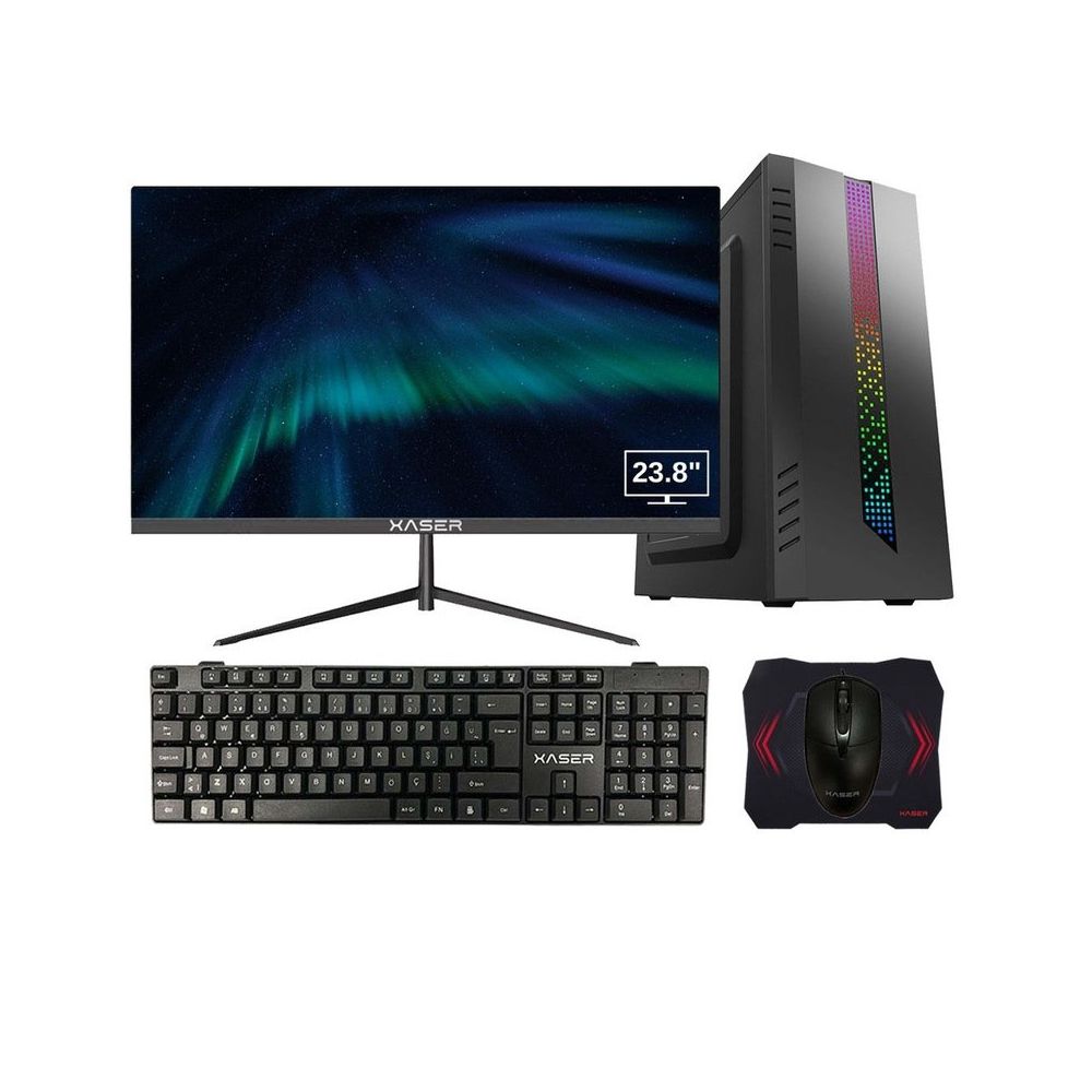 Xaser XSR915 i7-12700F 16GB RAM 256GB SSD 2GB GT 610 FreeDOS 23.8 inç Monitör Oyun Bilgisayarı