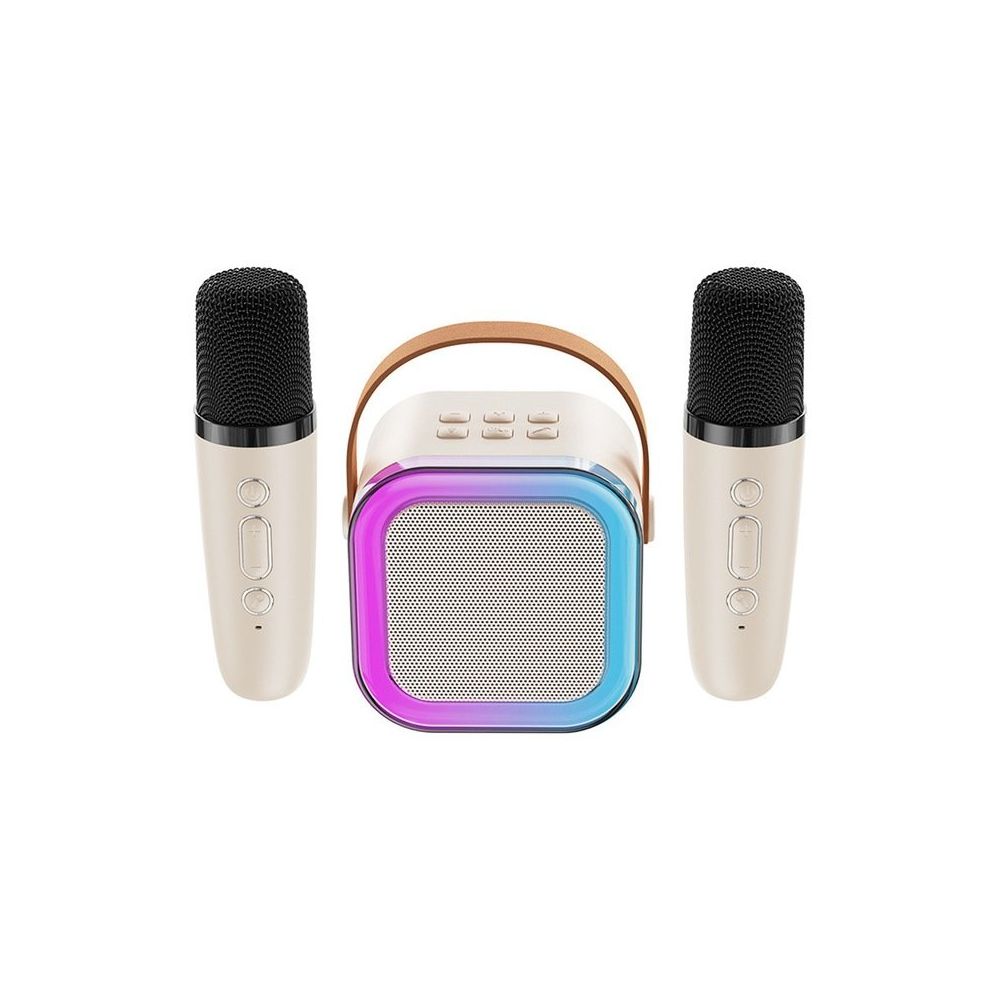 Yifomall K12 Mini Bej Mikrofonlu Bluetooth Hoparlör