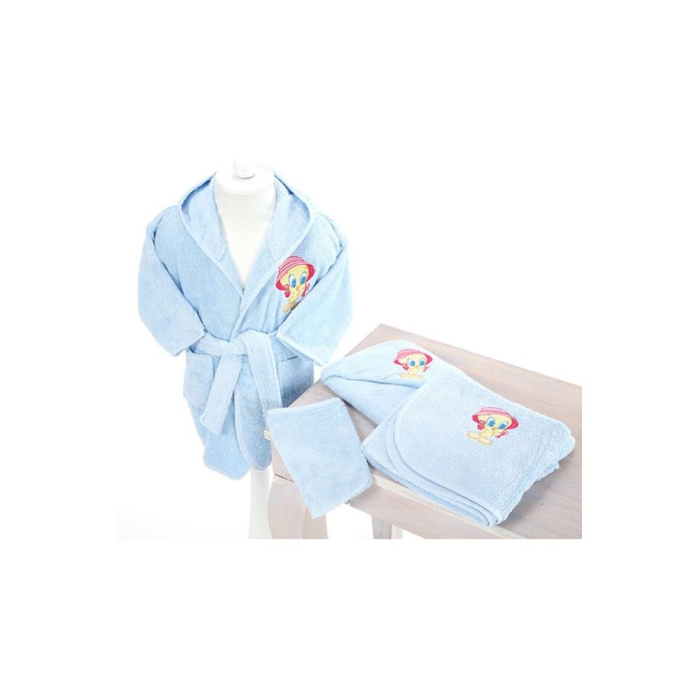 Ozdilek Tweety Mavi Bambu Bebek Bornoz Seti Fiyatlari