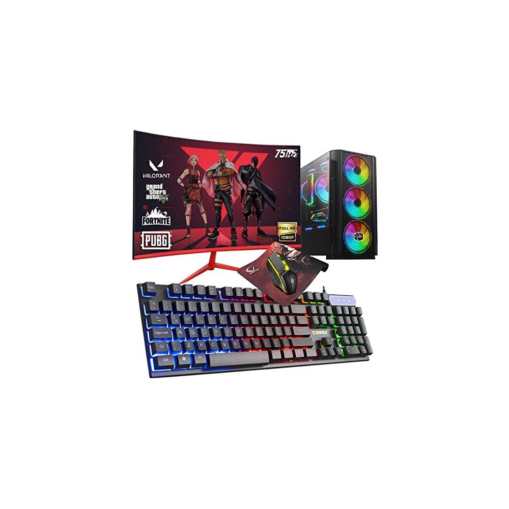 Zeiron ARC X50 i5-3470 16GB RAM 1TB HDD 256GB SSD GT 730 FreeDOS 23.8 inç Monitör Oyun Bilgisayarı