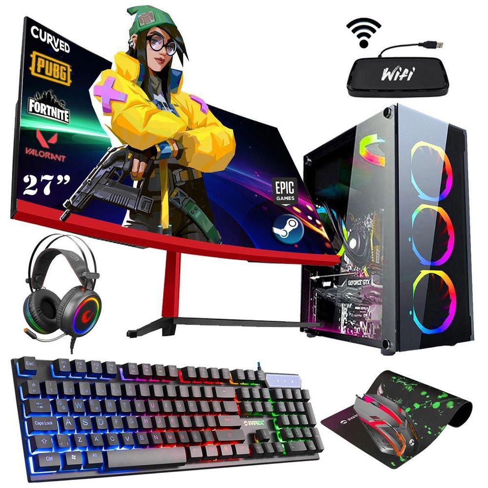 Zeiron OX32 i5-3470 8 GB Ram 320 GB HDD 128 GB SSD RX 550 FreeDOS 27 inç Monitör Oyun Bilgisayarı