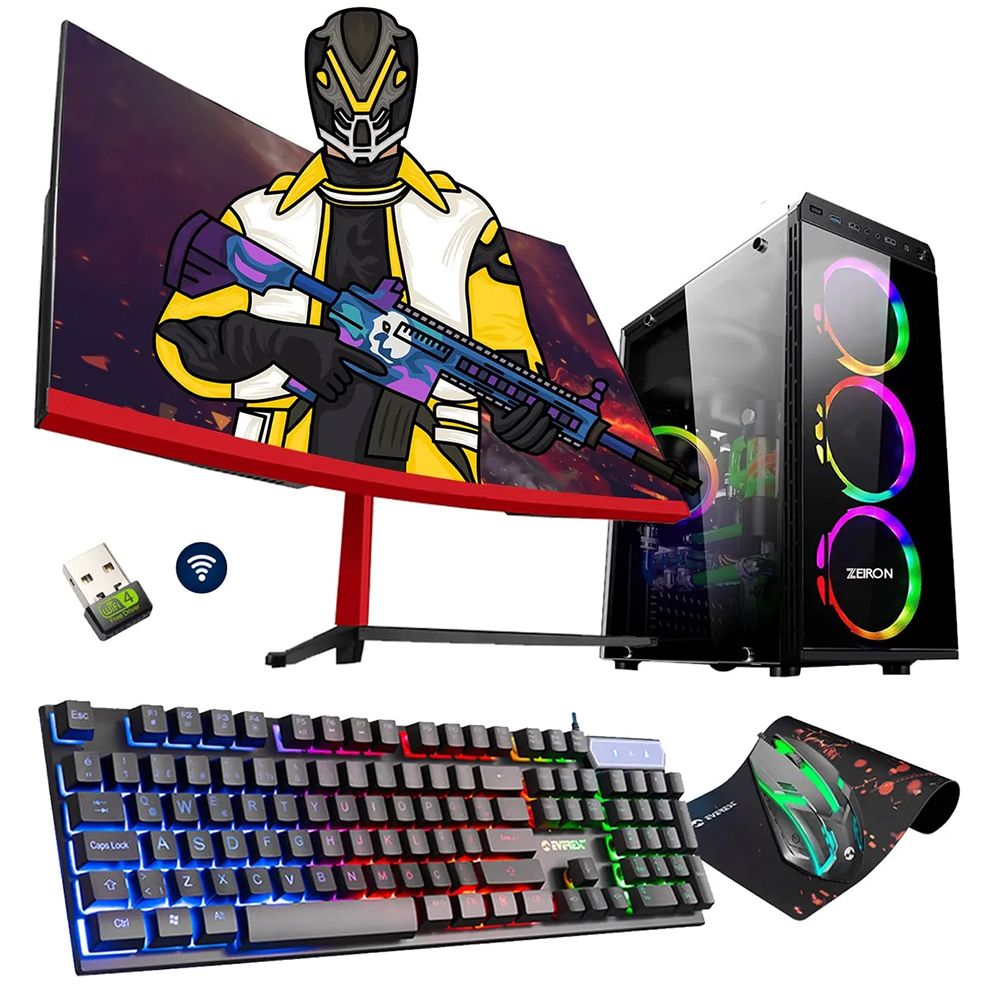 Zeiron Rapid X25 I5-10400f 8gb 128gb M.2+1tb Gtx1050ti 24" 165hz Oyuncu Masaüstü Bilgisayarı