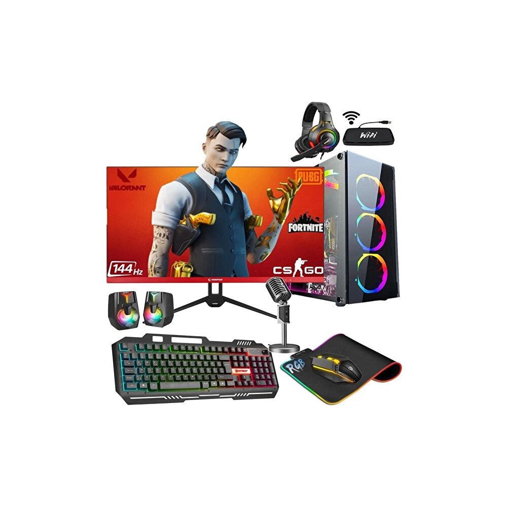 Zeiron Sirius X17 i5-3470 8GB RAM 3TB HDD 256GB SSD GTX 1050 Ti FreeDOS 24 inç Monitör Oyun Bilgisayarı