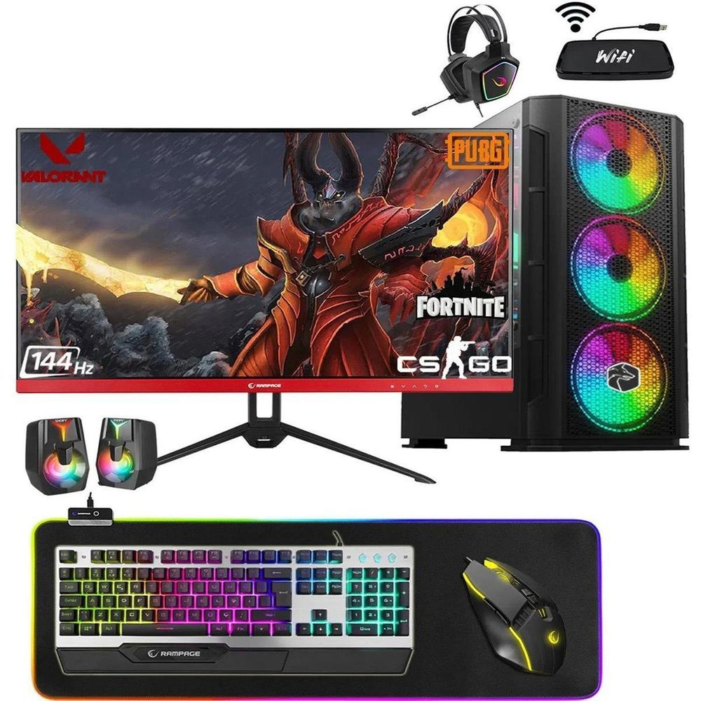 Zeiron Sirius X32 i5-3470 16GB RAM 512GB SSD GTX 1050 Ti FreeDOS 24 inç Monitör Oyun Bilgisayarı