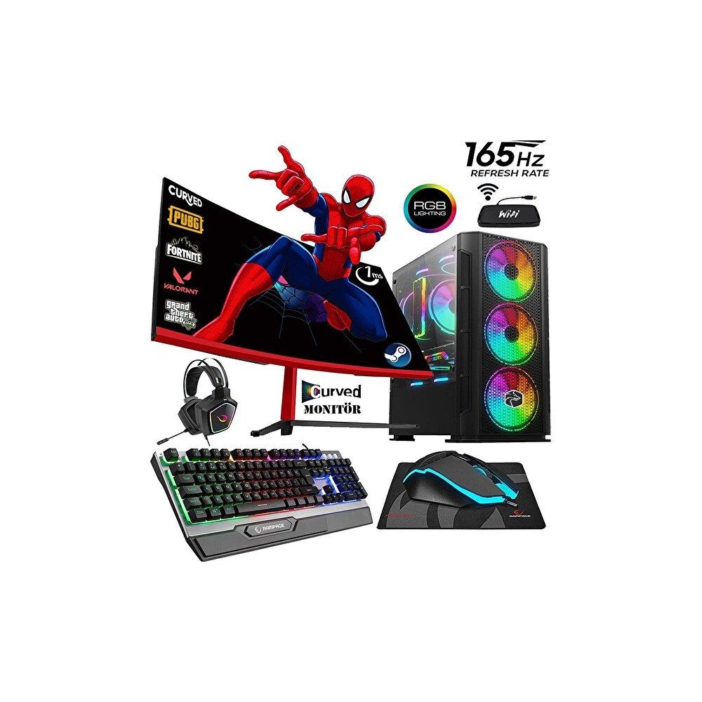 Zeiron SP25 Ryzen 5 3600 16GB RAM 1TB SSD 1TB HDD 4GB RX 550 FreeDOS 23.8 inç Monitör Oyun Bilgisayarı