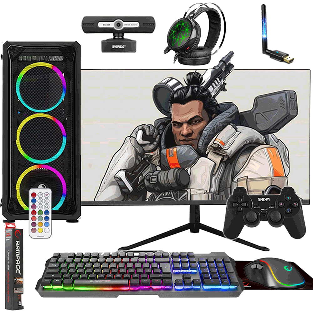 Zeiron ZRN-AMX30 Ryzen 5 3600 8GB RAM 120GB + 500GB SSD RX 550 FreeDOS 23.8 inç Oyun Bilgisayarı