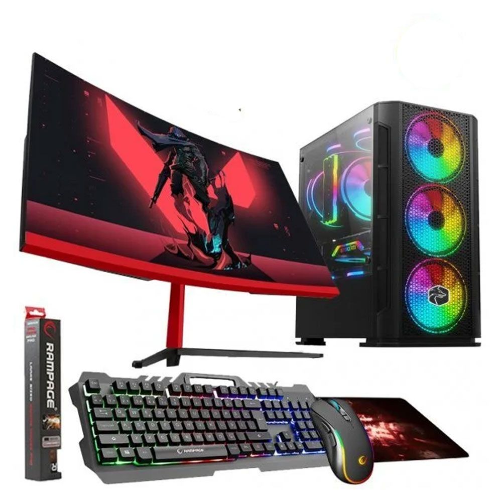 Zeiron ZRN-SX75 i7-860 8GB RAM 240GB SSD GT 730 FreeDOS 24 inç Monitör Oyun Bilgisayarı