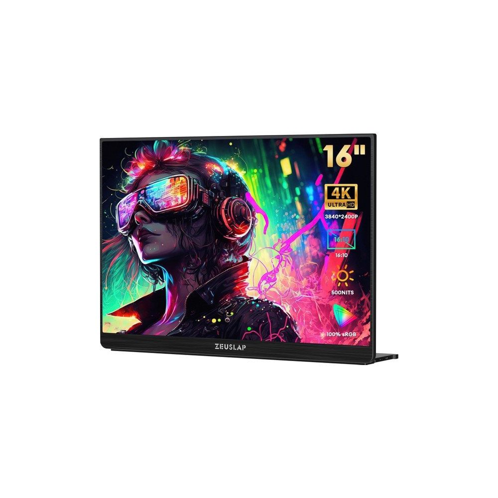 Zeuslap P16KF 16 inç 4K Taşınabilir Monitör