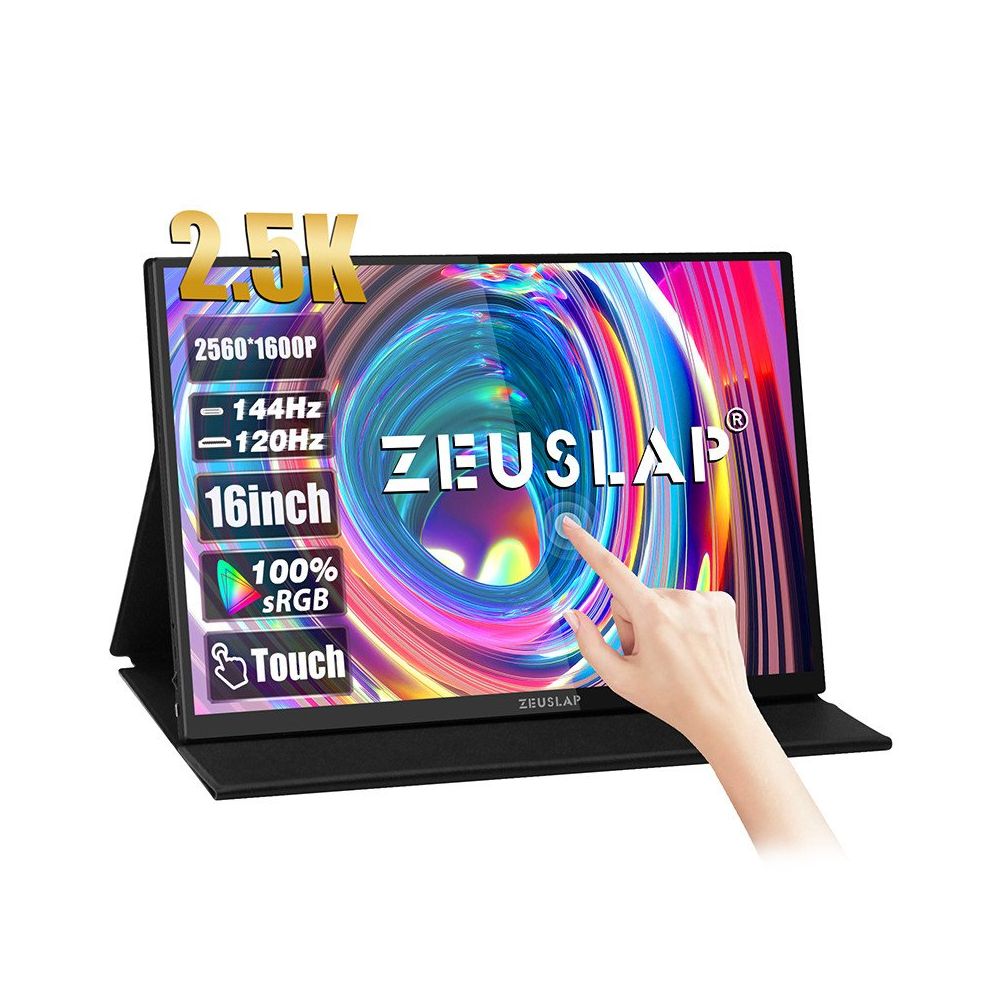 Zeuslap P16KT 16 inç 144Hz 2K Dokunmatik Taşınabilir Monitör