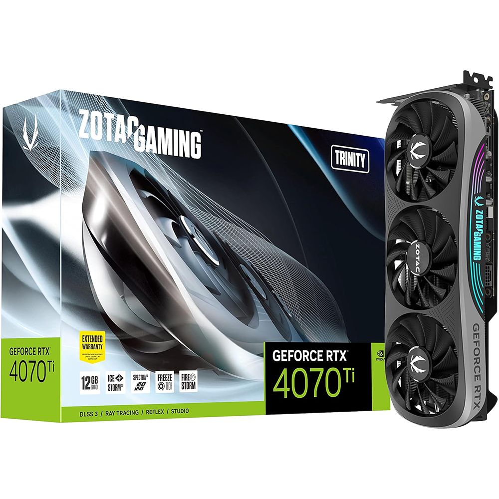 ざ*し様 ZOTAC GeForce RTX4070 12GB Zotac GeForce RTX 4070 Ti Trinity ZT-D40710D-10P 12GB GDDR6X Ekran