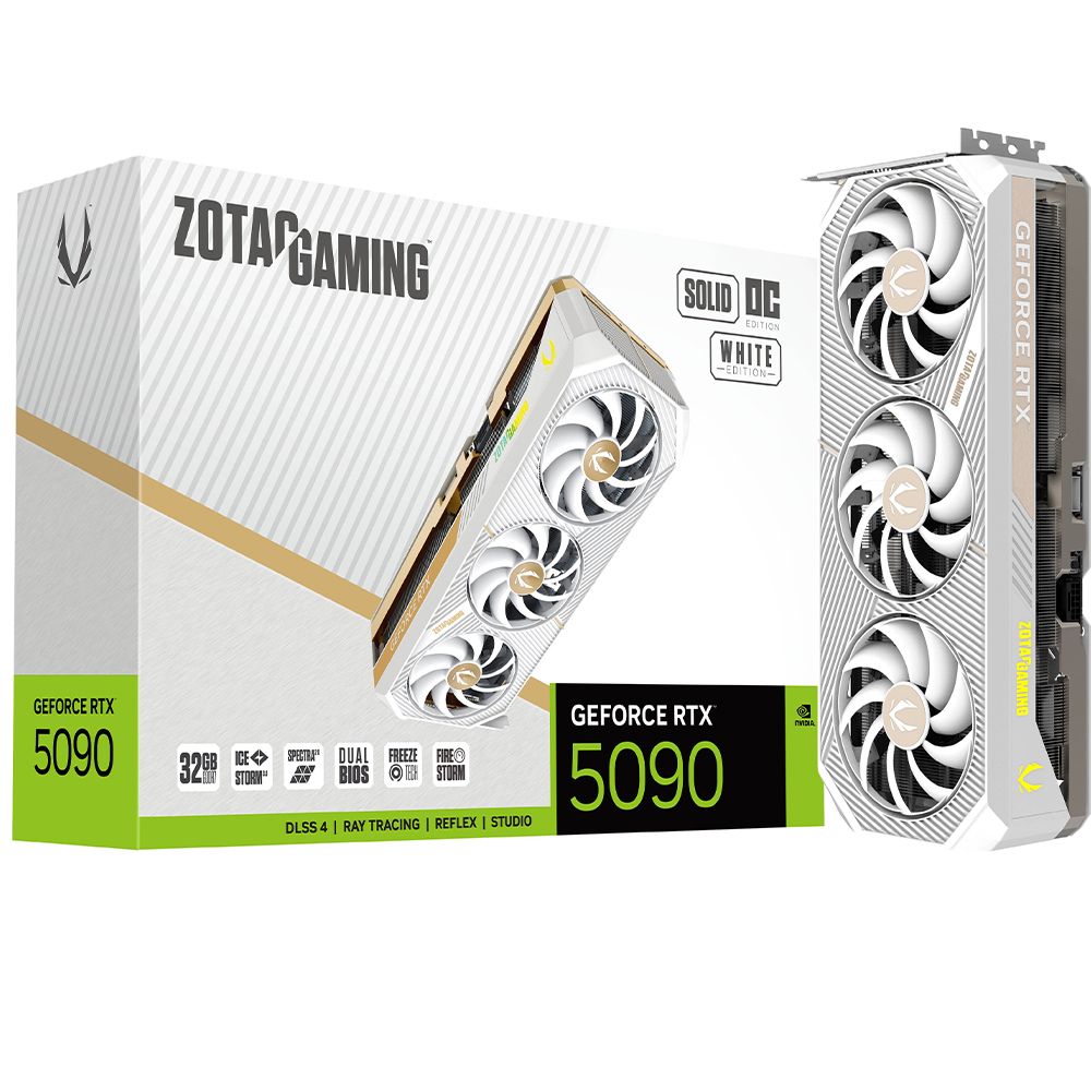 Zotac GeForce RTX 5090 Solid OC White ZT-B50900Q-10P 32GB GDDR7