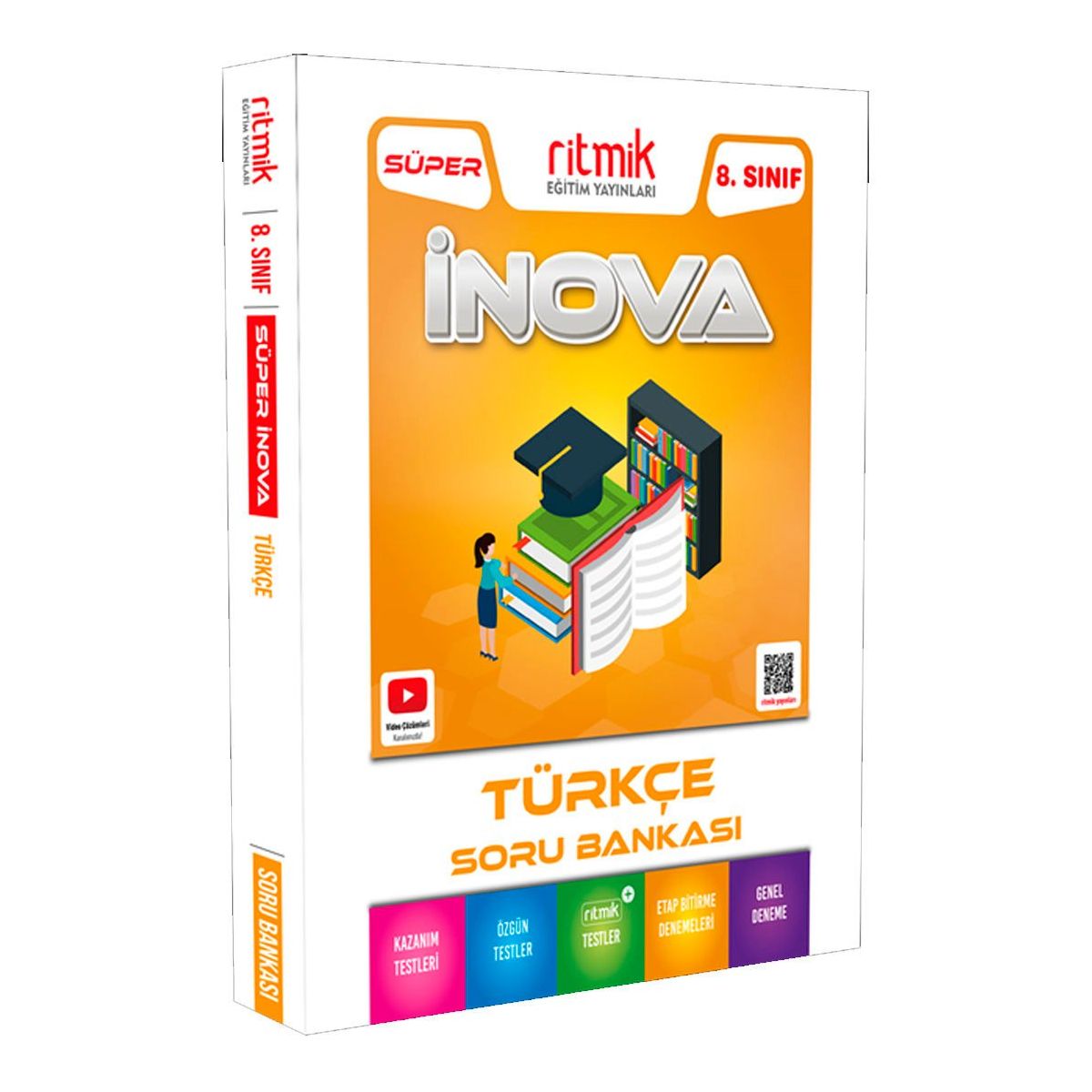 8. Sınıf Türkçe Süper İnova Soru Bankası-Ritmik Eğitim Yayınları