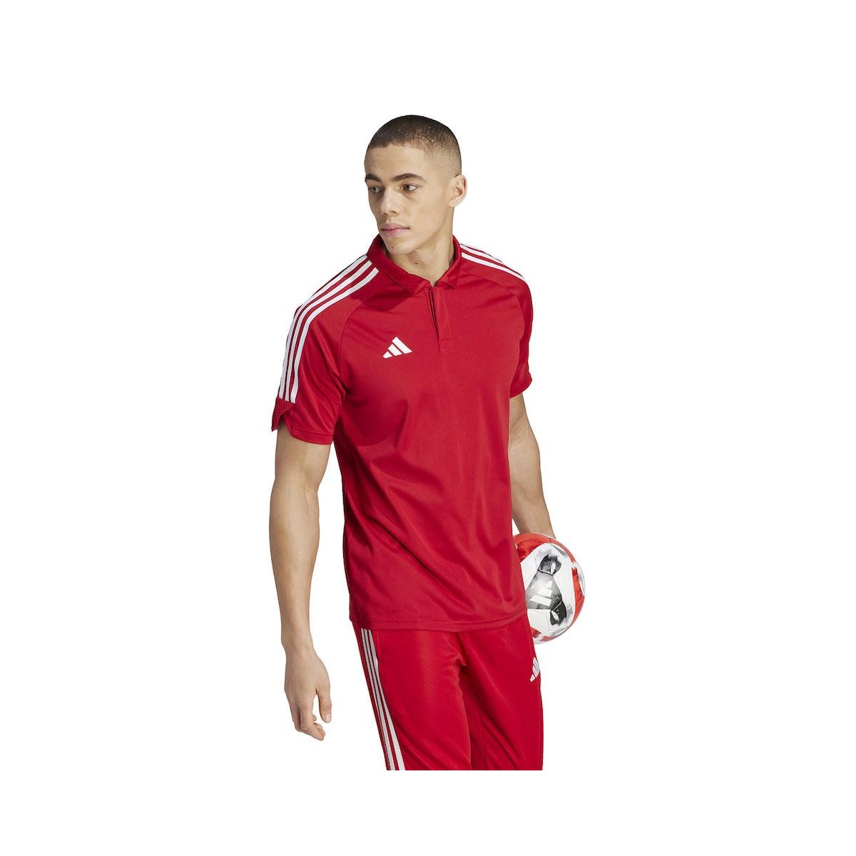 Adidas HS7228 TIRO23 Kırmızı Erkek Futbol Polo Yaka Tişört