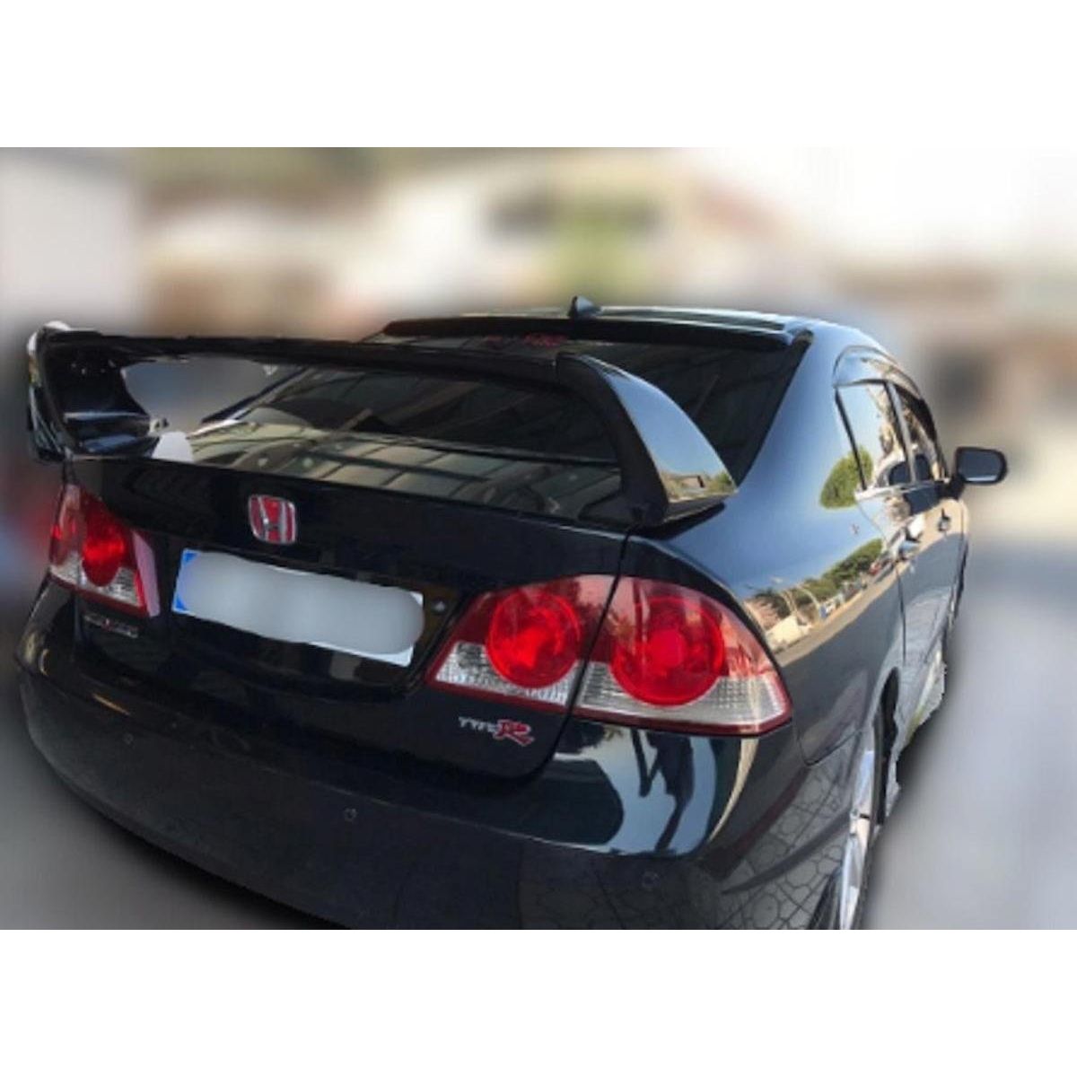 2006 2007 2008 2009 2010 2011 Honda CIVIC Si Sedan Spoiler Wing W/L UNPAINTED - View #2