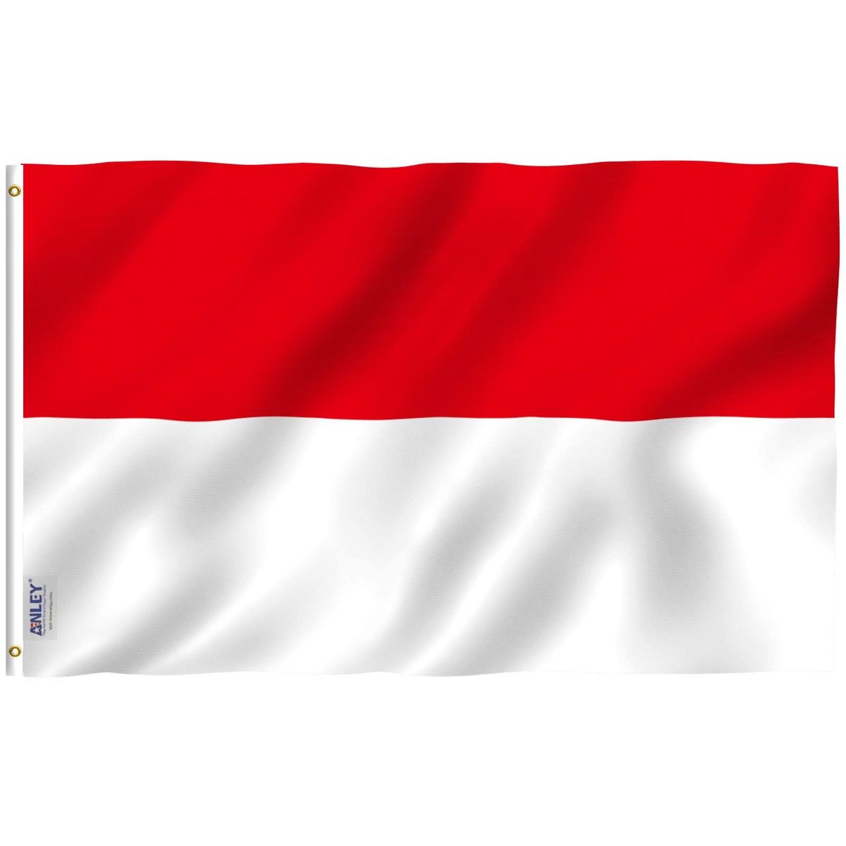 ANLEY Georgia Flagge 3x5 Fuß (90x150 Cm) – Lebendige Farben, UV-beständig, Doppelt Genäht Mit Messingösen, 100% Polyester