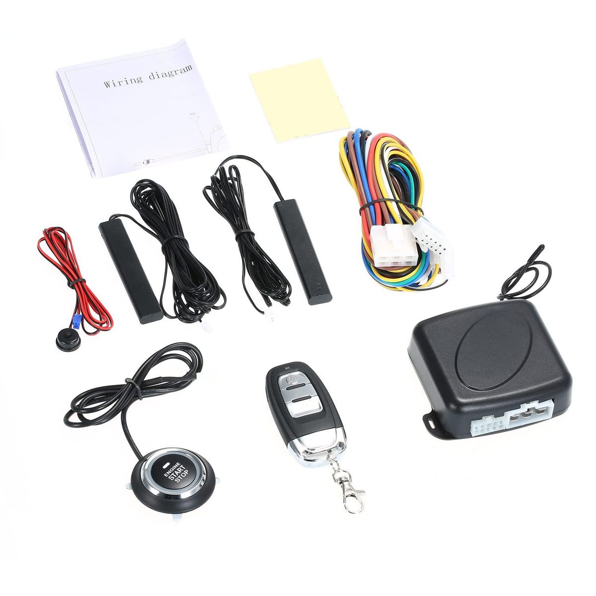 ERYUE Auto-Alarmanlage,Universal Car Vehicle Security System