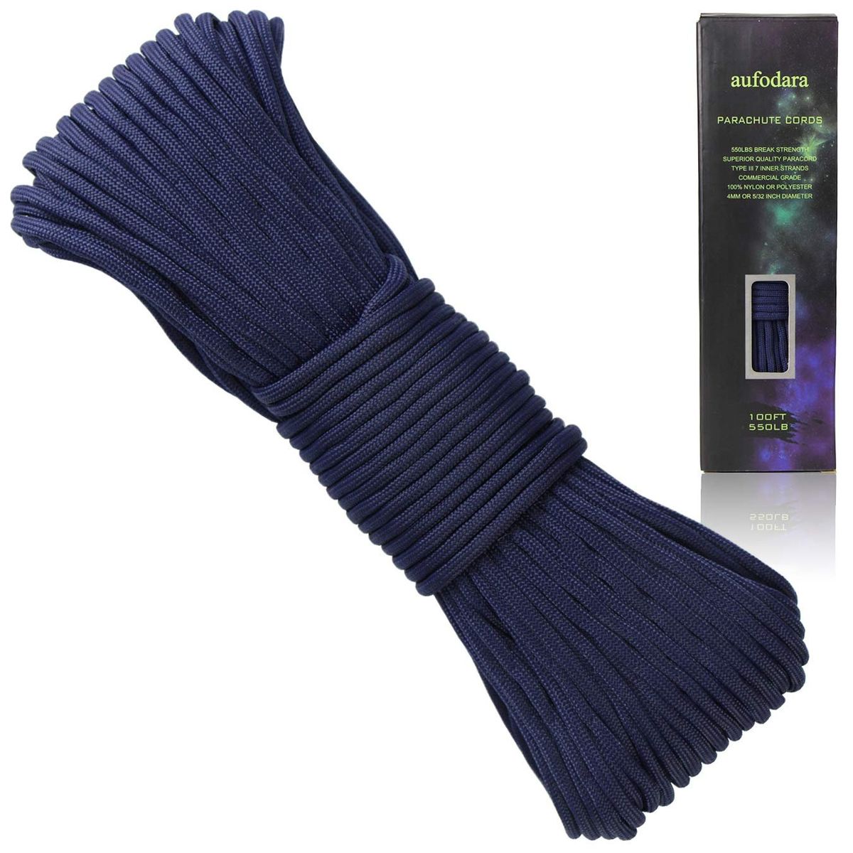 Knivesandtools 550 paracord type III, colour: blue snake, 100 ft