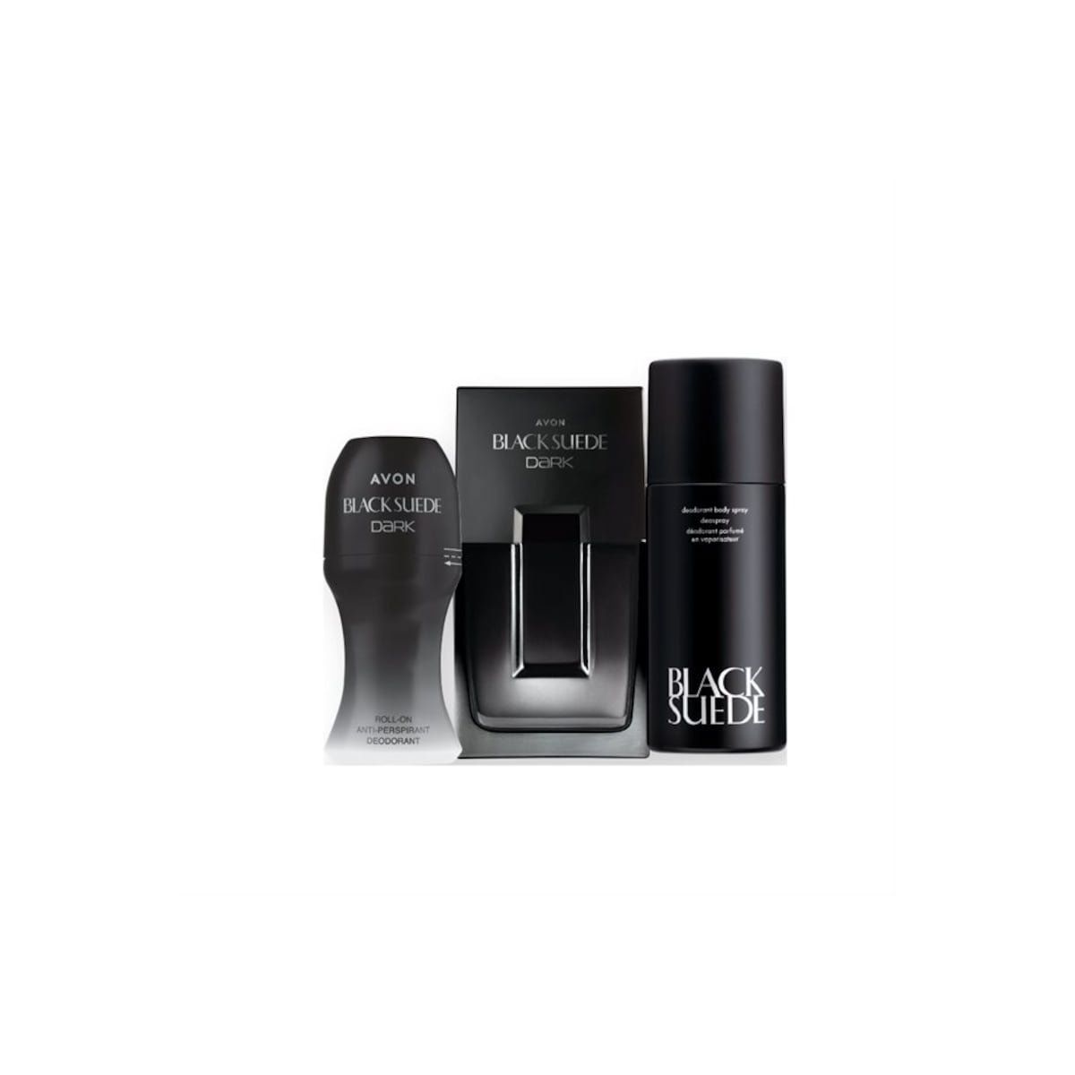Avon Black Suede Dark EDT 75 ml Erkek Parfüm + Roll-On + Deodorant Seti ...