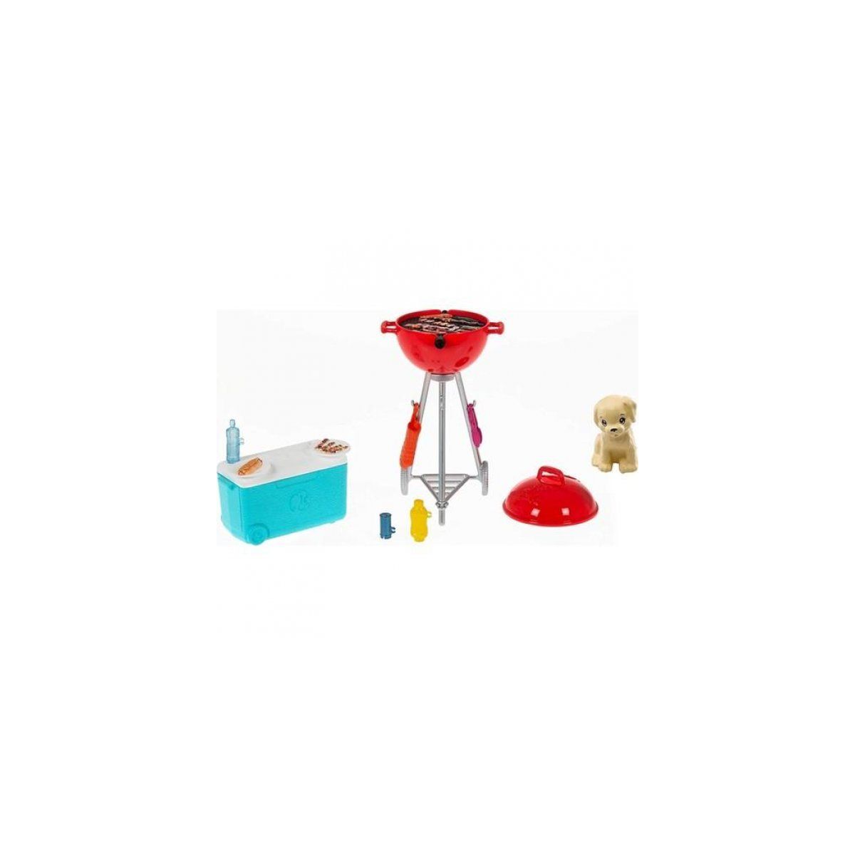 Barbie Mini Barbie Bbq Grill Set Bộ Phòng Chơi Mini Barbie BBQ