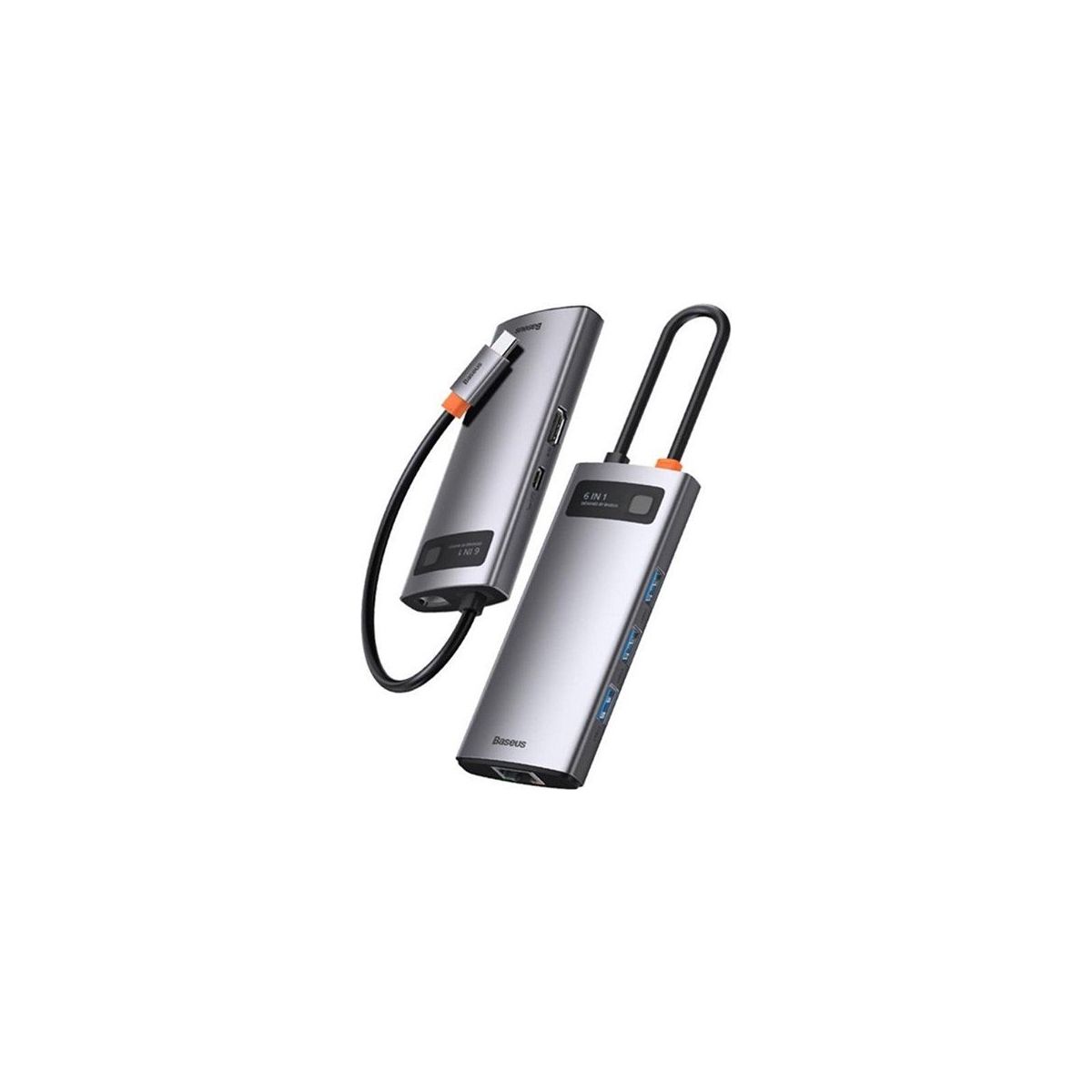 Baseus CAHUB-CW0G Metal Gleam 6in1 Type-C Girişli Gri HUB Fiyatları