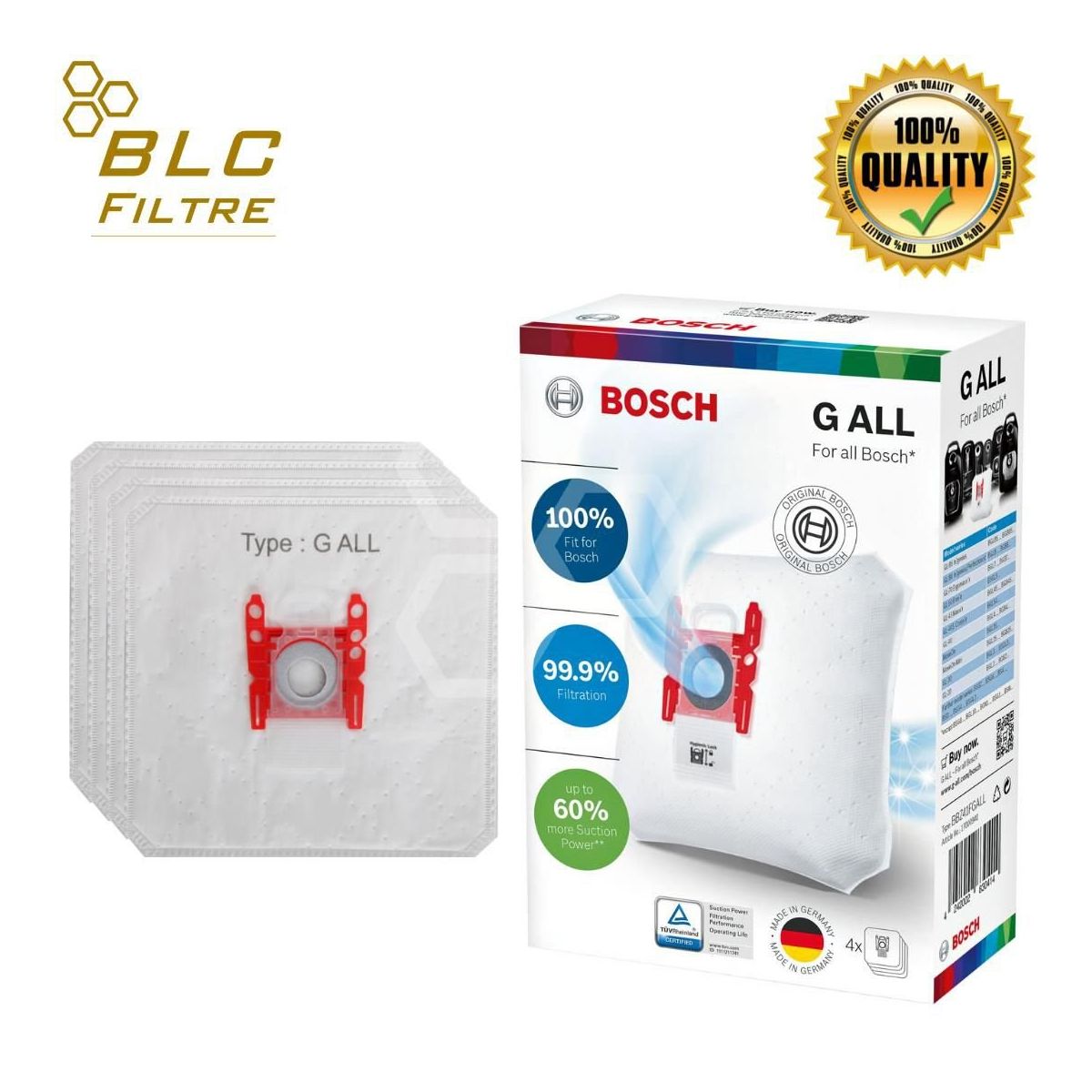 vhbw filtro compatibile con Bosch BSGL 5 Pro, BSGL 5 Pro 3, BSGL 5