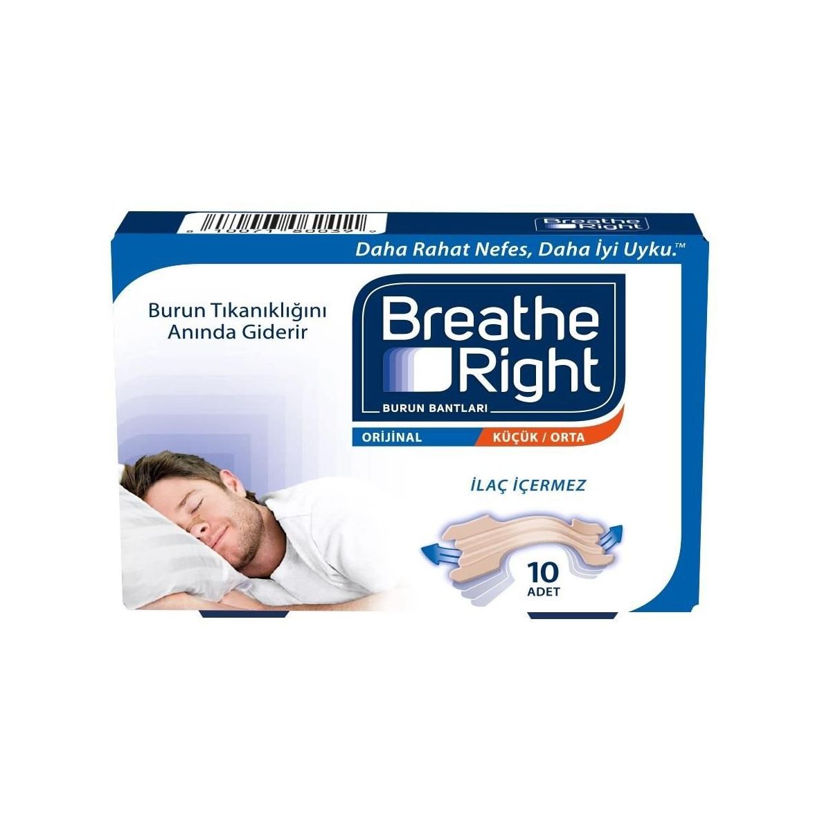 Breathe Right Orijinal Küçük Orta 10'lu Burun Bantları Fiyatları