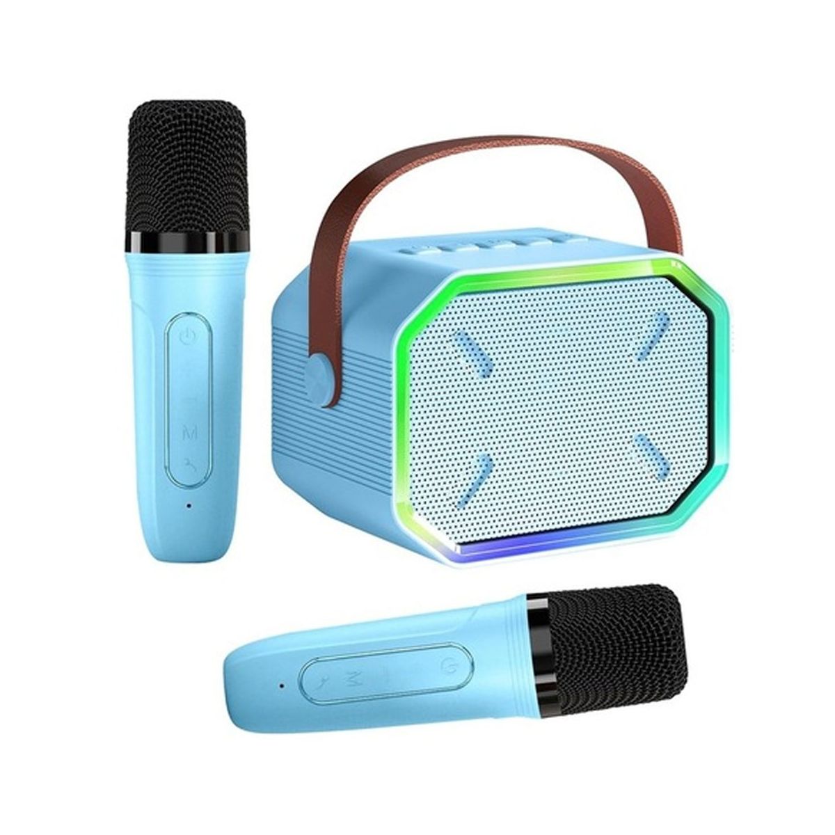 Butu P3 Karaoke Çift Mikrofonlu Mavi Bluetooth Hoparlör Fiyatları ve ...