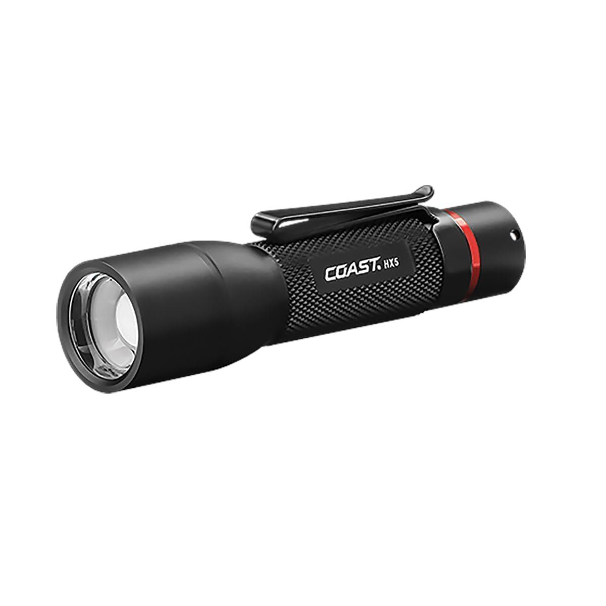 Coast HX5 LED Flashlight - 130 Lumens, Focusable Beam, Uses AA Batteries - View #5