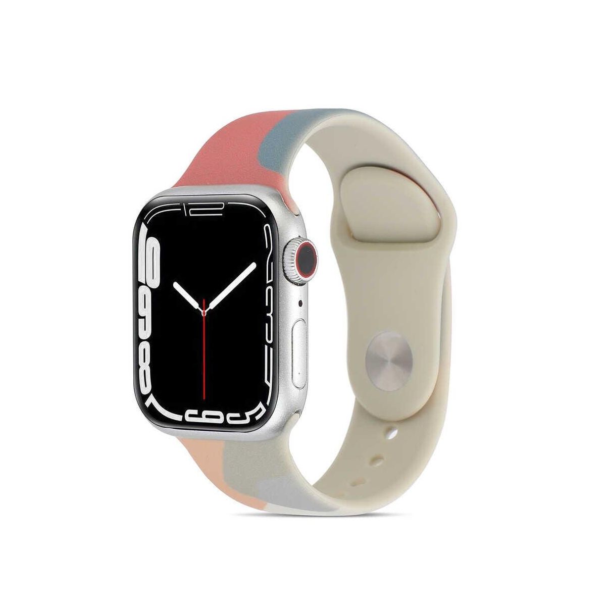 CoverZone Apple Watch 5 40 mm Foden Renkli Desenli Grape Fruit Kordon ...