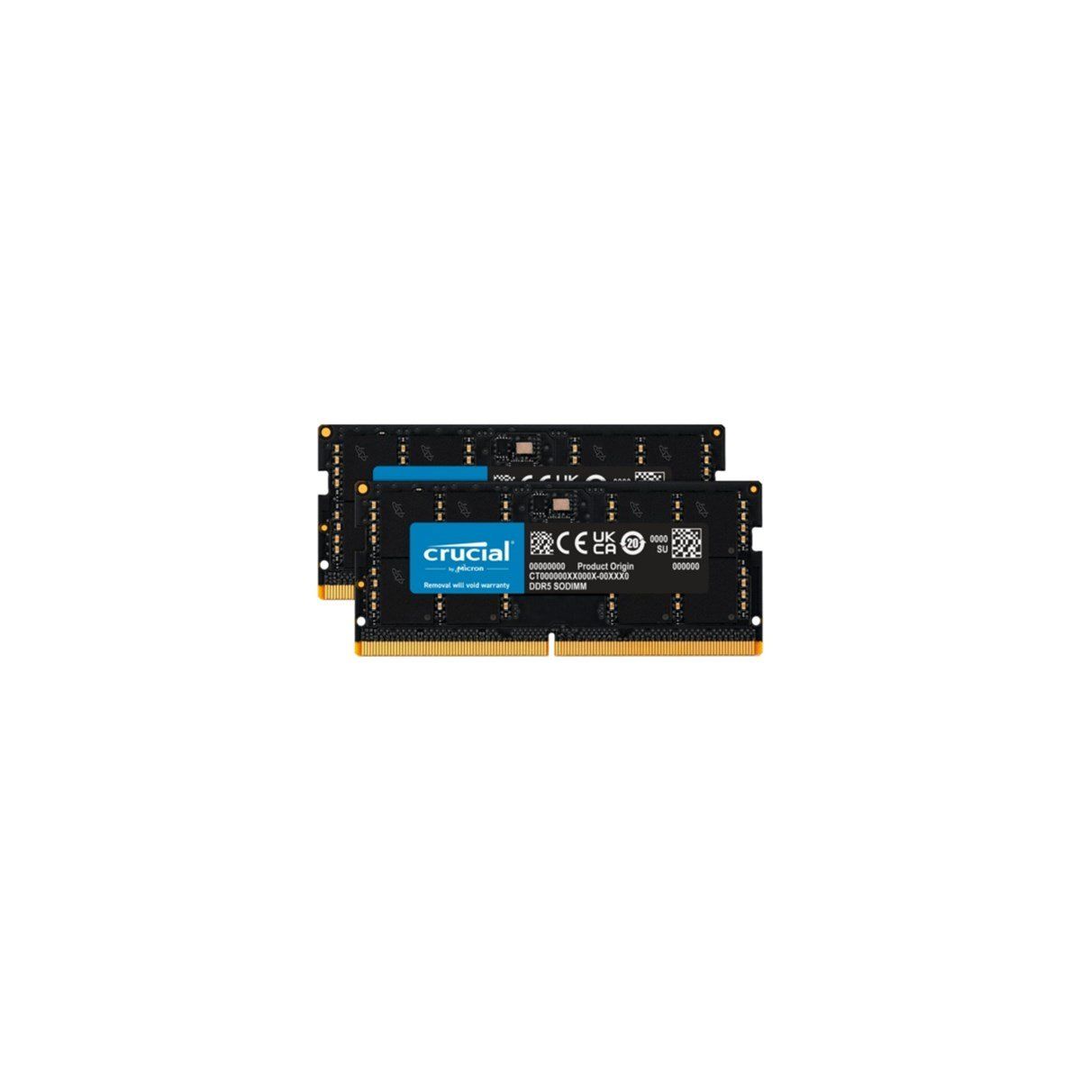 Crucial CT2K32G48C40S5 64 GB 2x32GB 4800 MHz DDR5 CL40 SODIMM