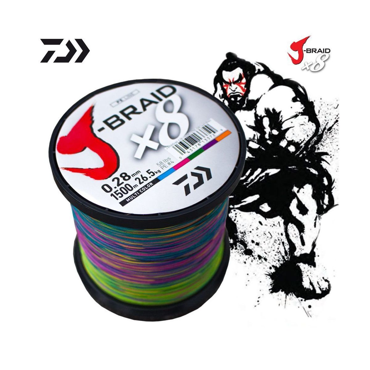 DAIWA J-BRAID X8 Multi-color 300 m