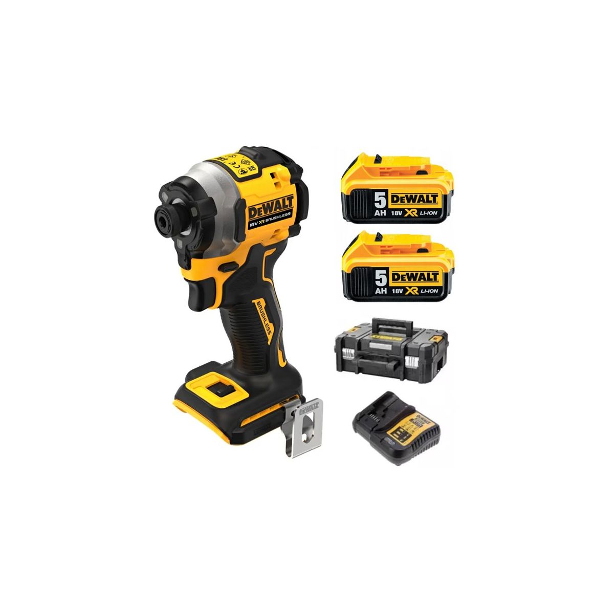 Dewalt DCF850E2T Visseuse à Chocs Ultra Compacte XR 18V 1,7Ah Li-Ion