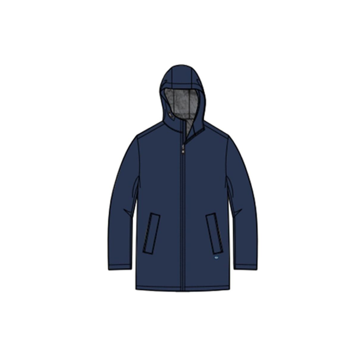 Dockers hooded city hot sale parka navy blue mont