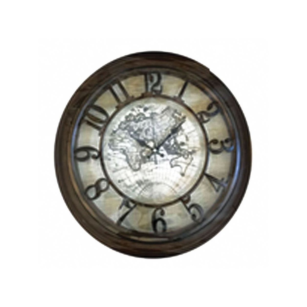 Dünya Harita Desenli 1974 Yuvarlak Duvar Saati Fiyatları