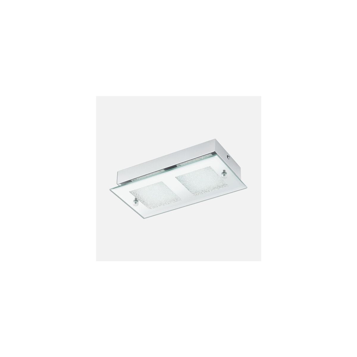 EGLO Pallante LED Deckenleuchte – Chrom & Spiegelglas, 1800 Lumen, Neutralweiß