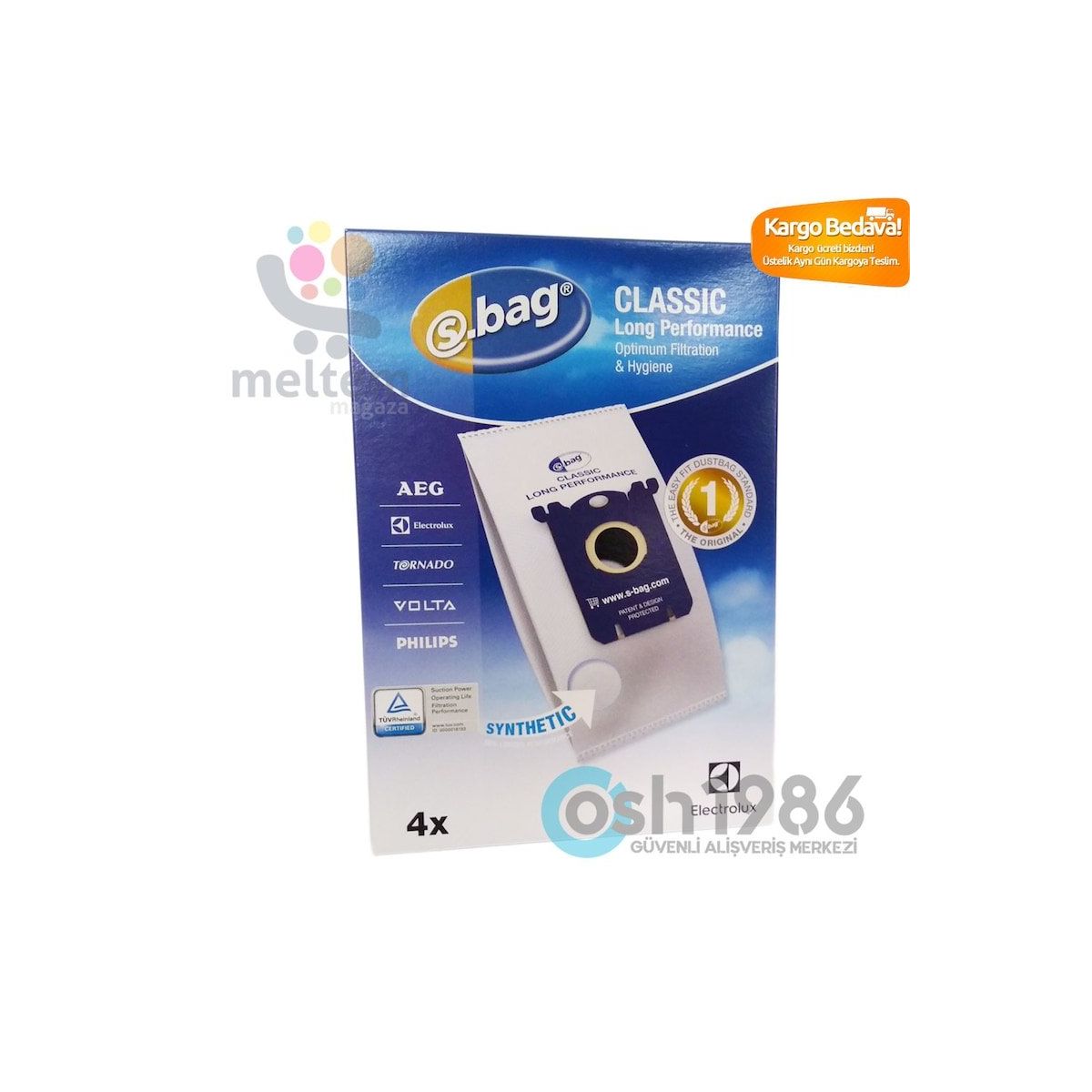 Electrolux Silencer Allergy ZUSLAR58TR S-Bag Uyumlu Süpürge Toz