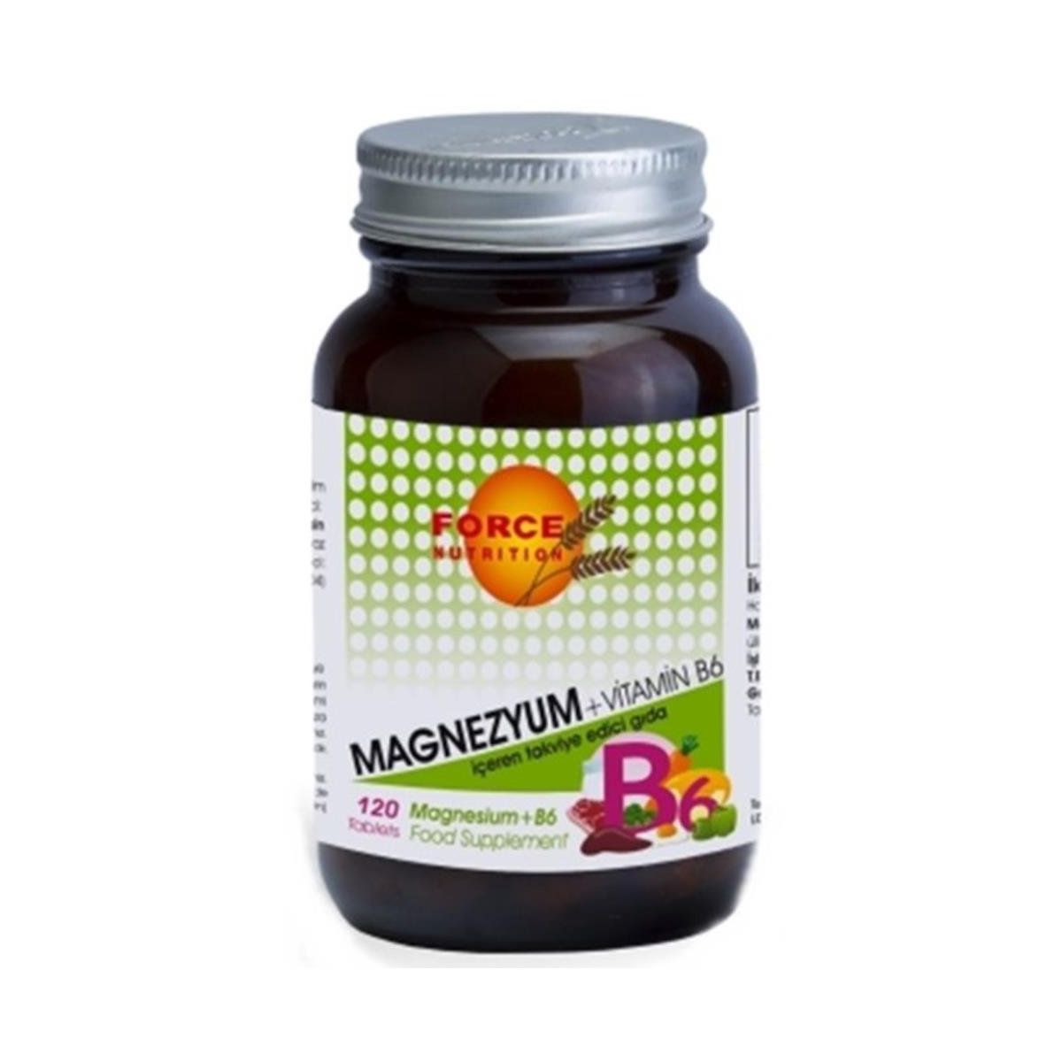 Force Nutrition Magnezyum Vitamin B6 120 Tablet Fiyatları