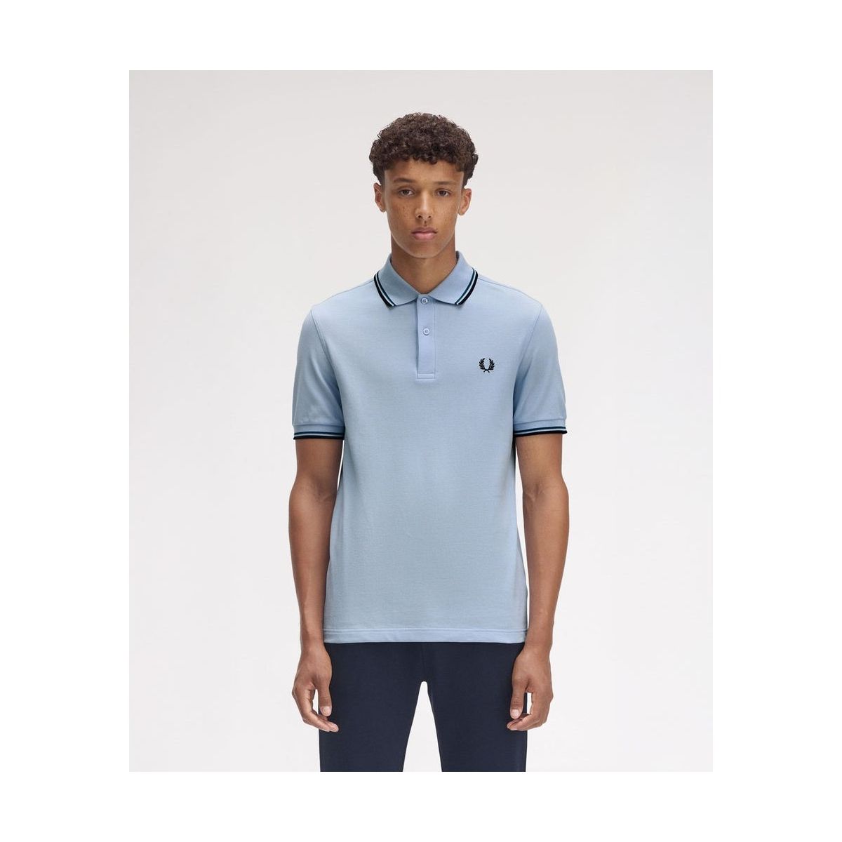 Perry M12 Fred Perry Shirt Blue M3636 Fred Perry Long Sleeve Twin 