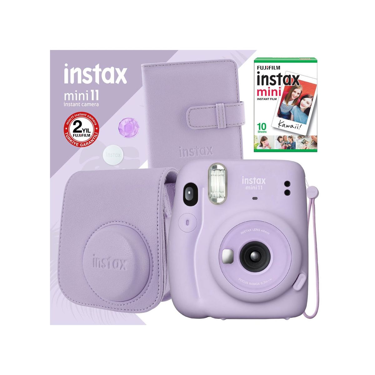 Fujifilm Instax Mini 11 Lila Fotoğraf Makinesi Mega Seti Fiyatları ve ...