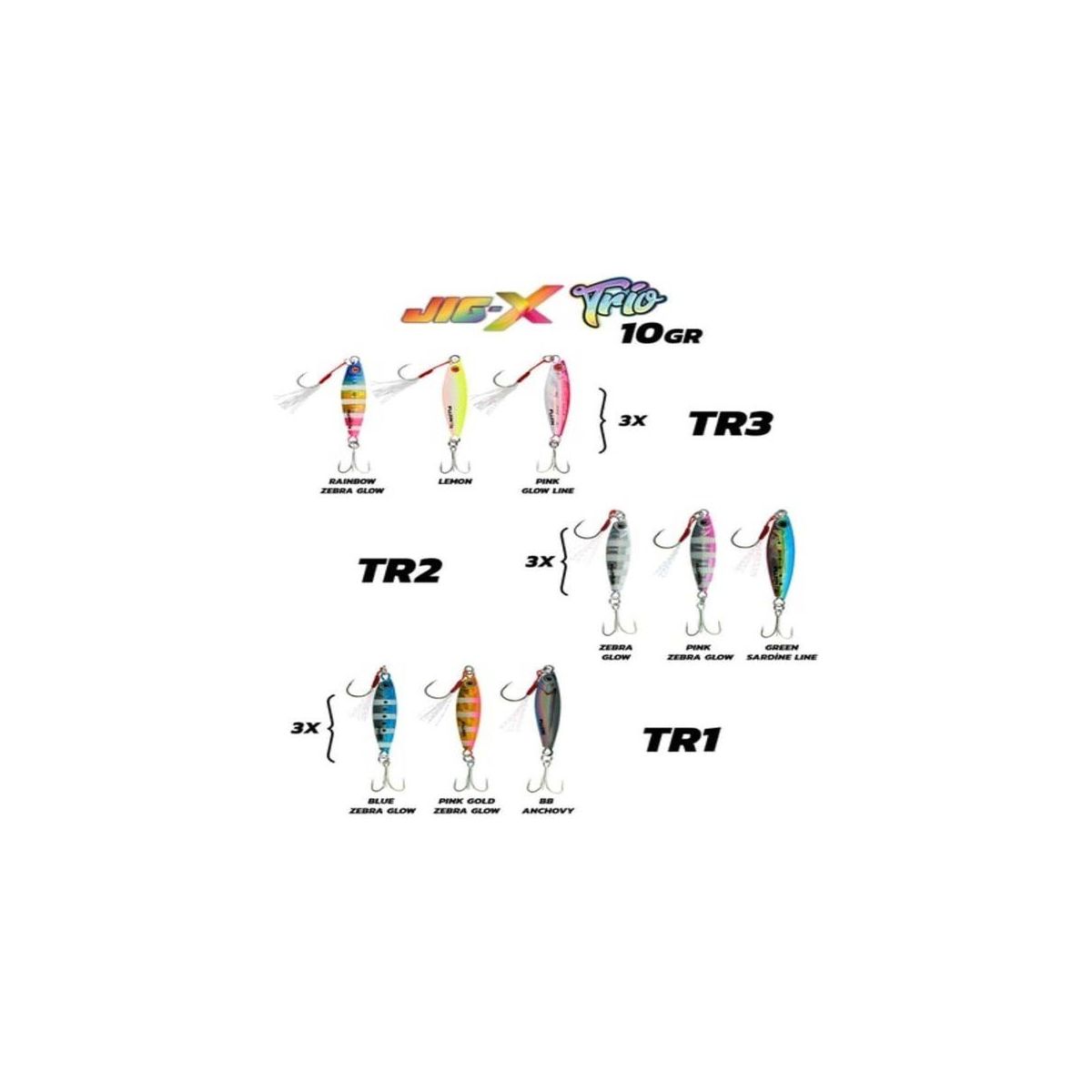 Fujin Jig-x Trio 10 gr TR2 3'lü Micro Jig Fiyatları ve Özellikleri