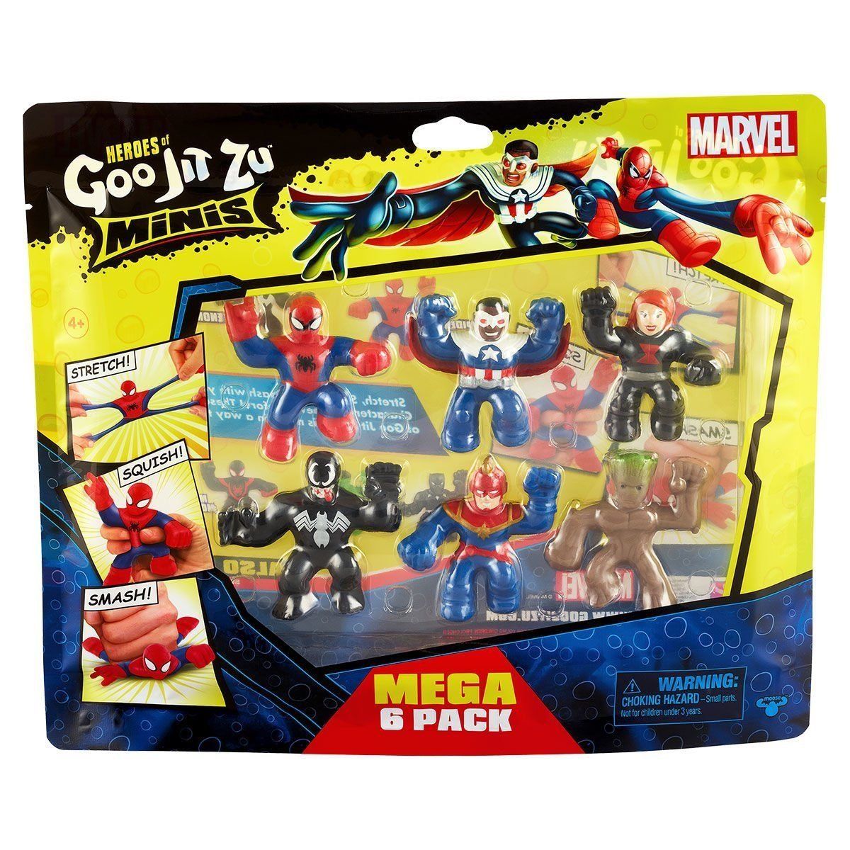 Giochi Preziosi GJM07000 GooJitSu Marvel Mini 6'lı Paket Oyun Seti